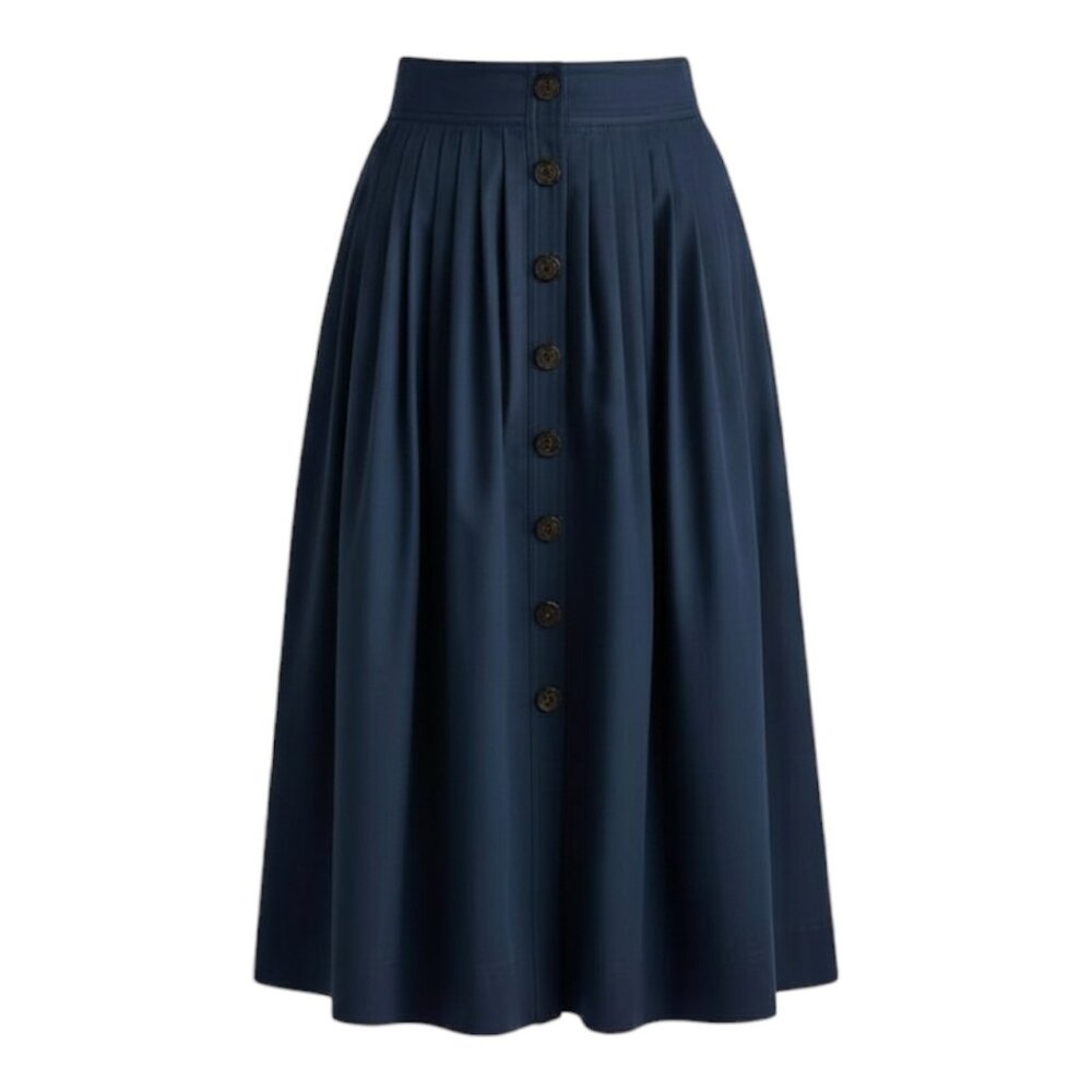 J. Crew Factory Dark Blue Skater Skirt